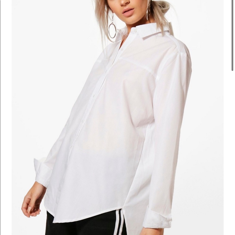 Oversized White Button Up Shirt